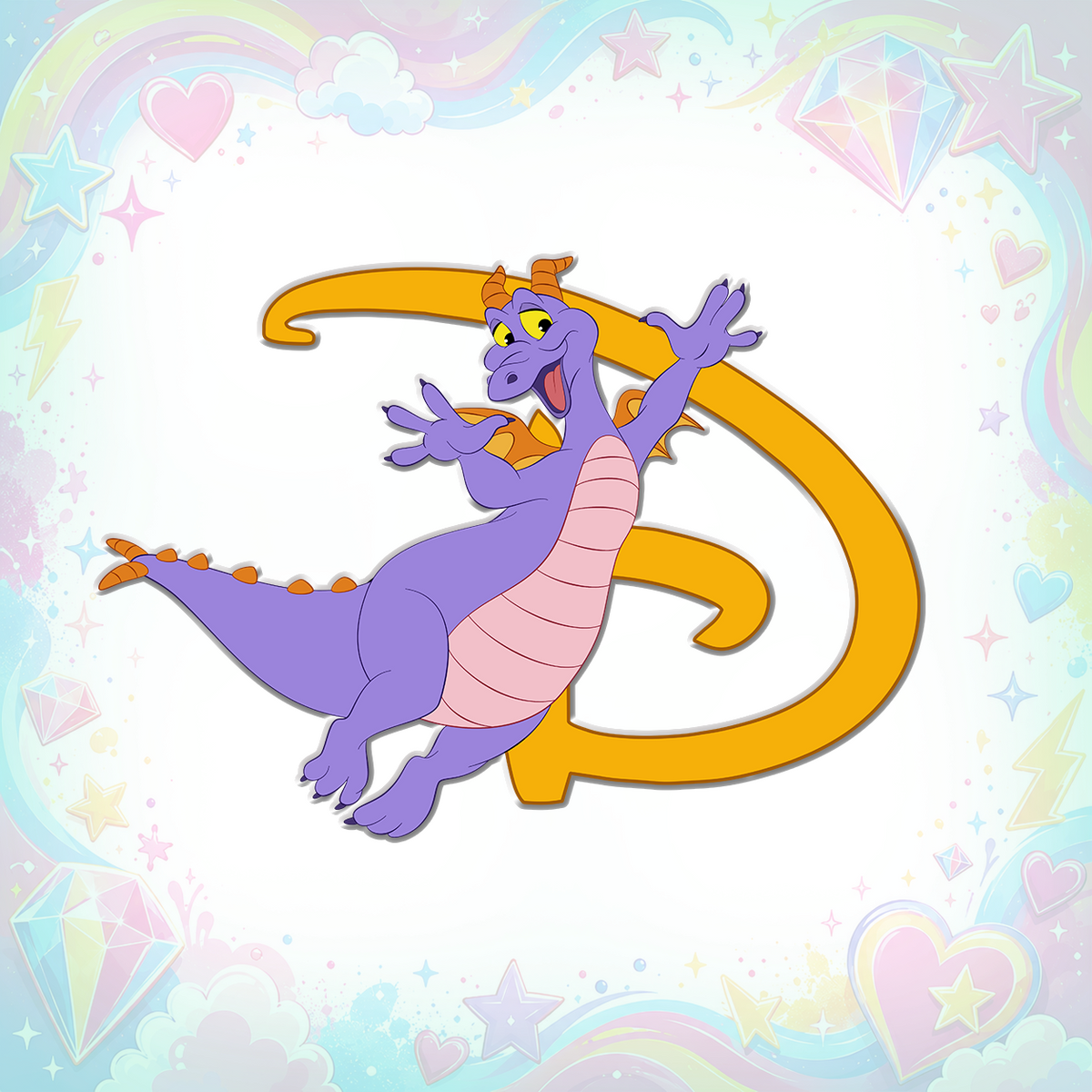 Figment Dreamed Into Magic Fantasy Pin