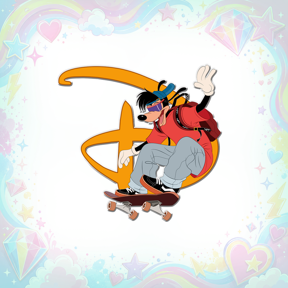 Max Goof Dreamed Into Magic Fantasy Pin