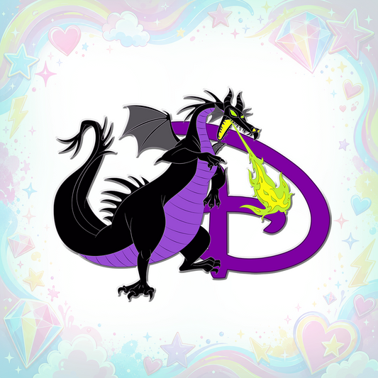 Maleficent Dragon- Dreamed Into Magic Fantasy Pin