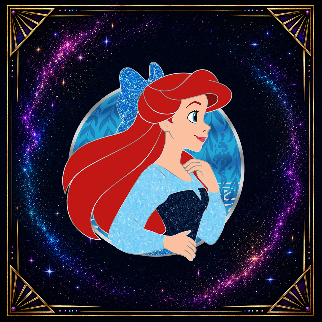 ARIEL GLITTER VARIANT Fantasy Profile Pin- LE 25