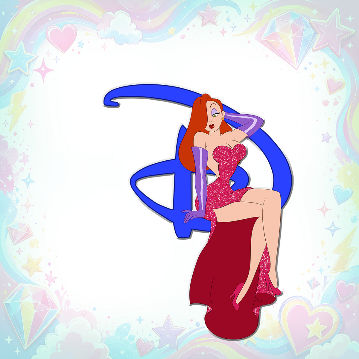 Jessica Rabbit Dreamed Into Magic Fantasy Pin