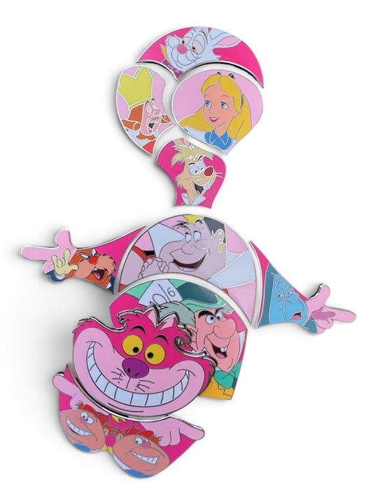 Cheshire Cat Puzzle Complete Puzzle Pin Set