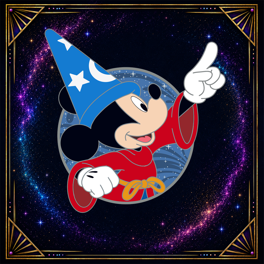 Sorcerer Mickey Fantasy Profile Pin- LE 100
